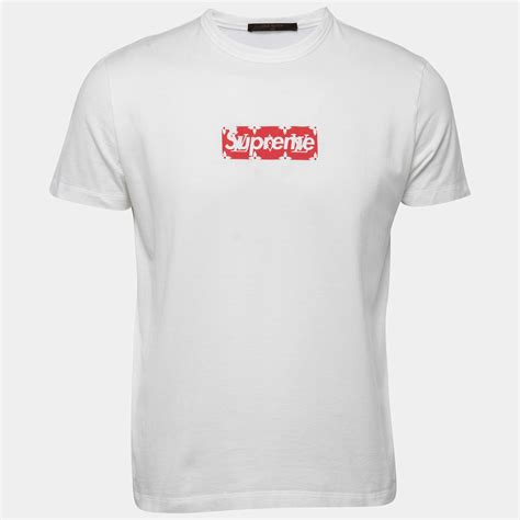 supreme x lv teee|Supreme x Louis Vuitton Box Logo Tee White Men's .